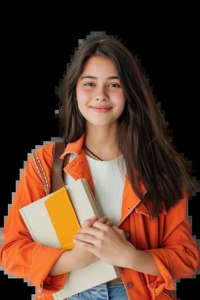 Image of a Girl with Book